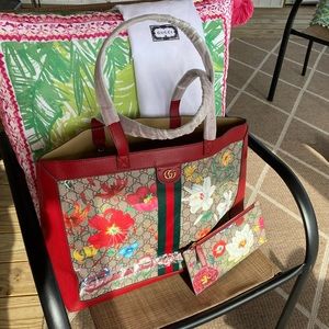 Gucci floral tote